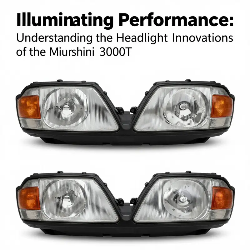 The iconic pop-up headlights of the 1994 Mitsubishi 3000GT, a hallmark of the vehicle’s aesthetic innovation.