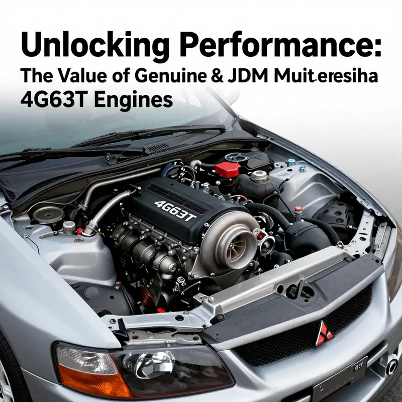 The Mitsubishi 4G63T engine, a powerhouse of performance and reliability in models like the Evo VII and Eclipse.
