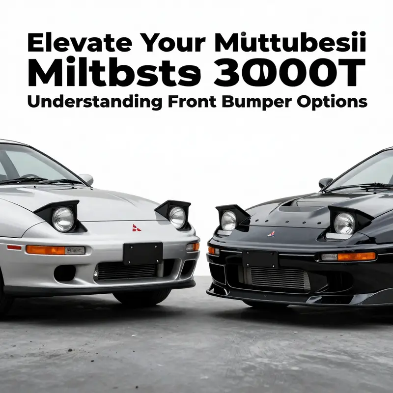 OEM front bumper for the 1998 Mitsubishi 3000GT, highlighting its factory-quality design.