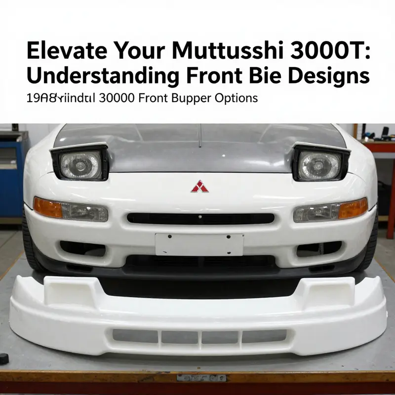 OEM front bumper for the 1998 Mitsubishi 3000GT, highlighting its factory-quality design.