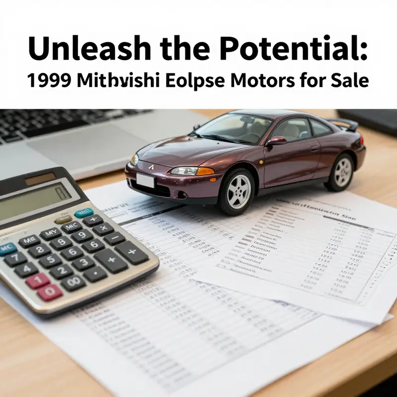 The powerhouse of the 1999 Mitsubishi Eclipse: the 2.0-liter turbocharged 4G63 engine.