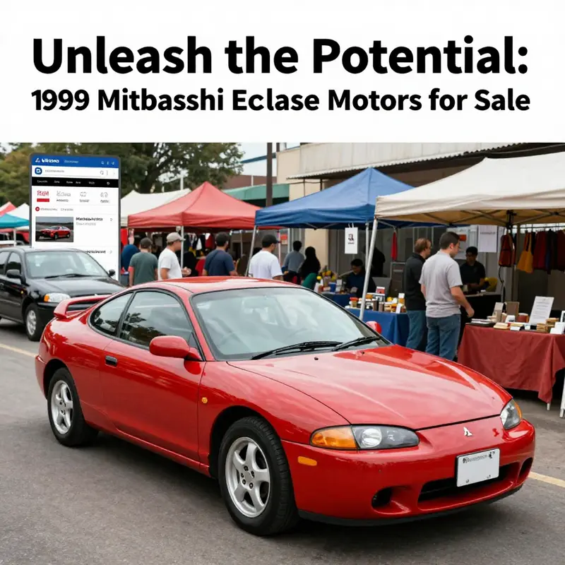 The powerhouse of the 1999 Mitsubishi Eclipse: the 2.0-liter turbocharged 4G63 engine.