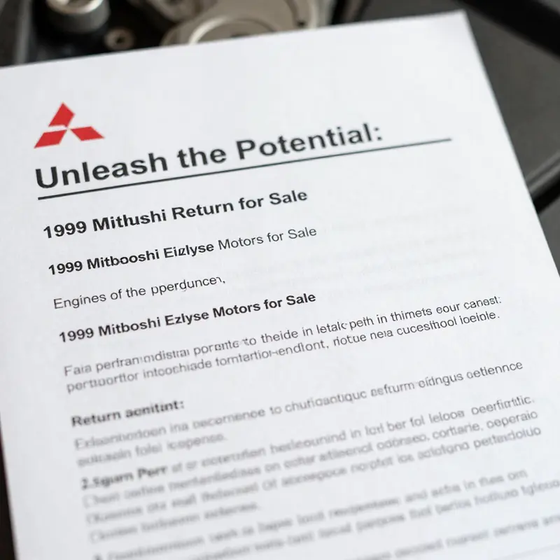 The powerhouse of the 1999 Mitsubishi Eclipse: the 2.0-liter turbocharged 4G63 engine.