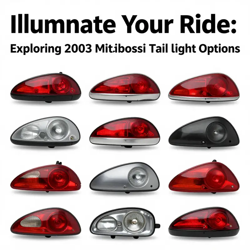 Various compatible tail light offerings for the 2003 Mitsubishi Eclipse.