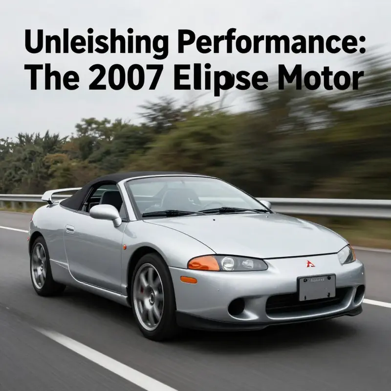 The intricate design of the 2.4-liter MIVEC engine that powers the 2007 Mitsubishi Eclipse.