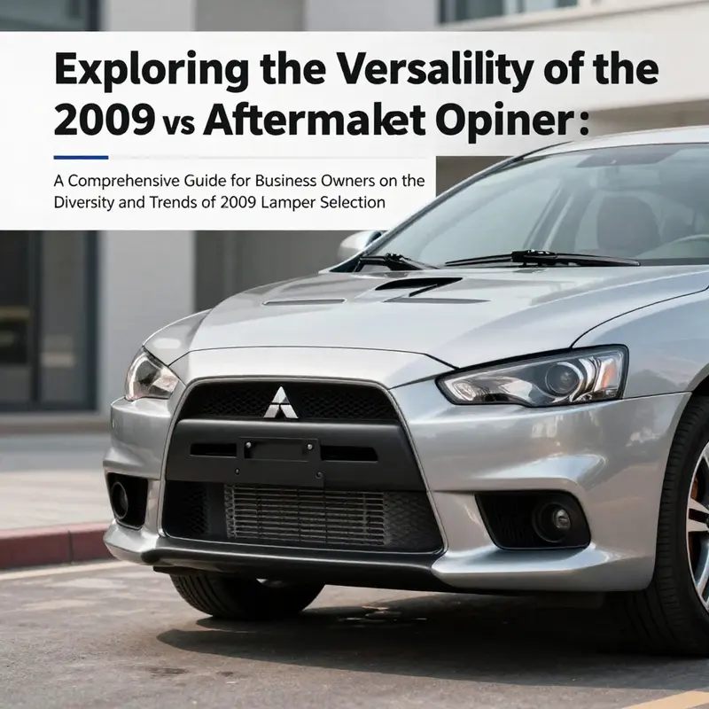 A 2009 Mitsubishi Lancer in an urban environment, focusing on its front bumper design and overall aesthetic appeal.