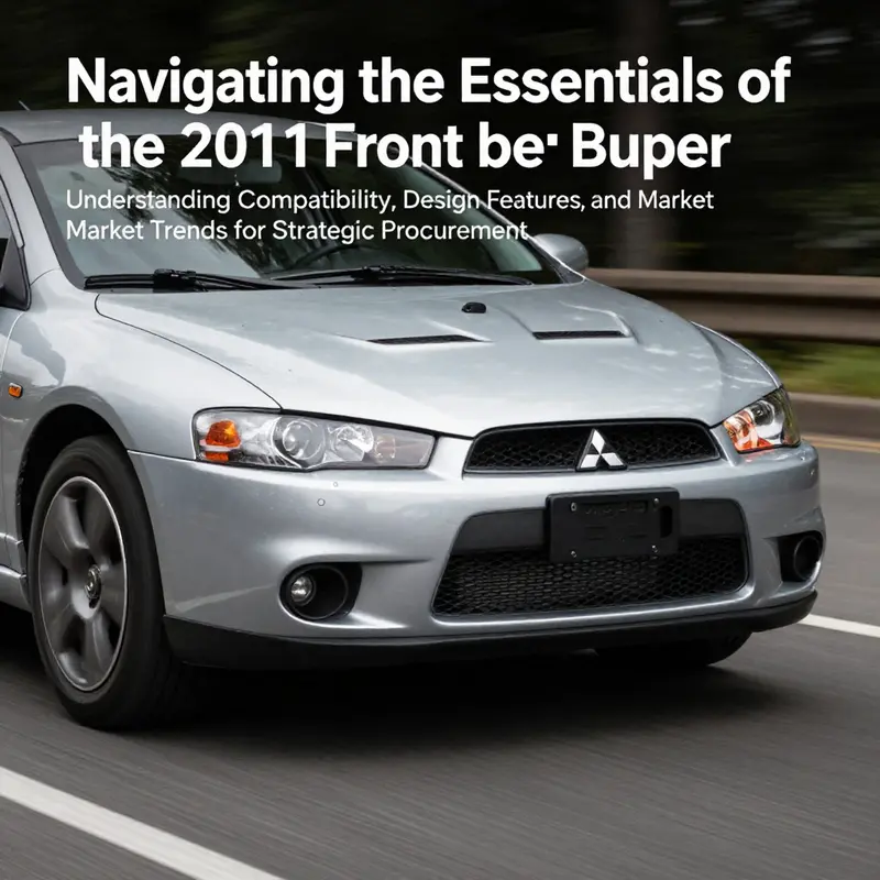 An image of the 2011 Mitsubishi Eclipse demonstrating the front bumper's design in a driving scenario.