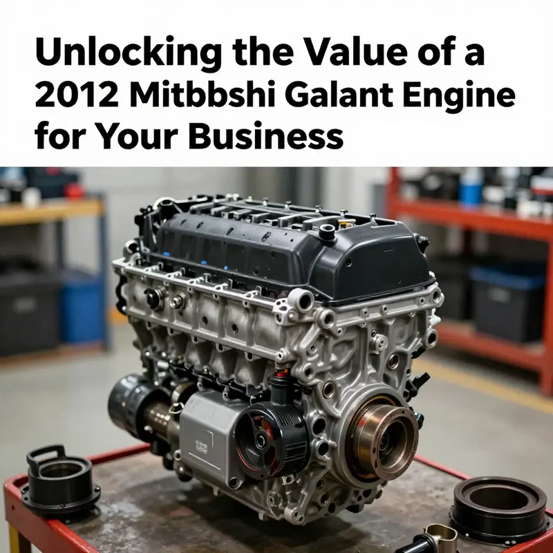 The 2012 Mitsubishi Galant engine available for sale, highlighting its components and market pricing.