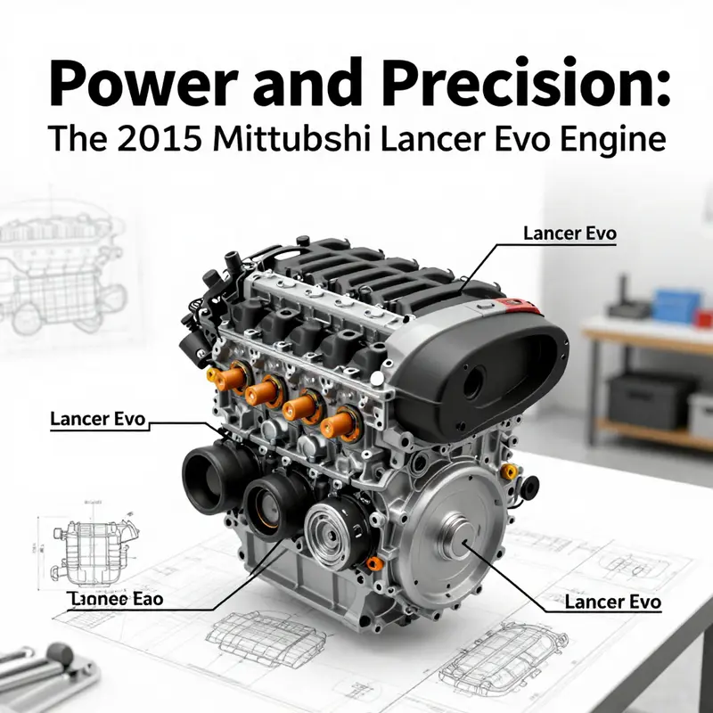 Detailing the robust engine specifications of the 2015 Mitsubishi Lancer Evo.