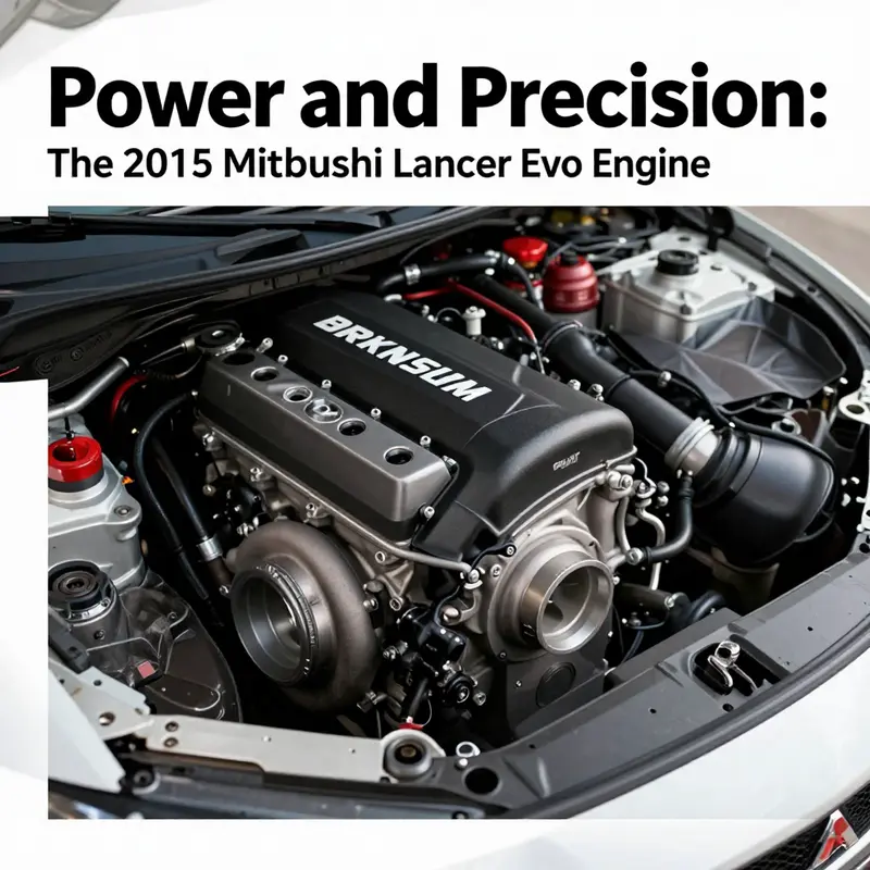 Detailing the robust engine specifications of the 2015 Mitsubishi Lancer Evo.