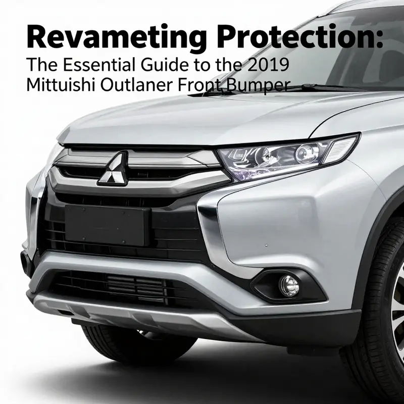 The sleek design of the 2019 Mitsubishi Outlander front bumper integrates functionality with style.