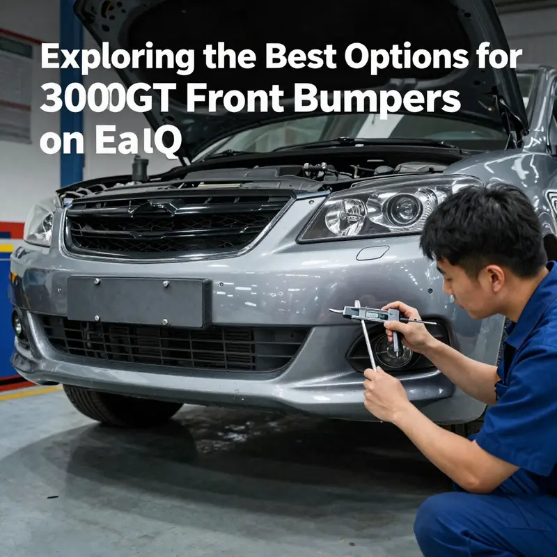 A variety of Mitsubishi 3000GT front bumpers showcasing options available on eBay.