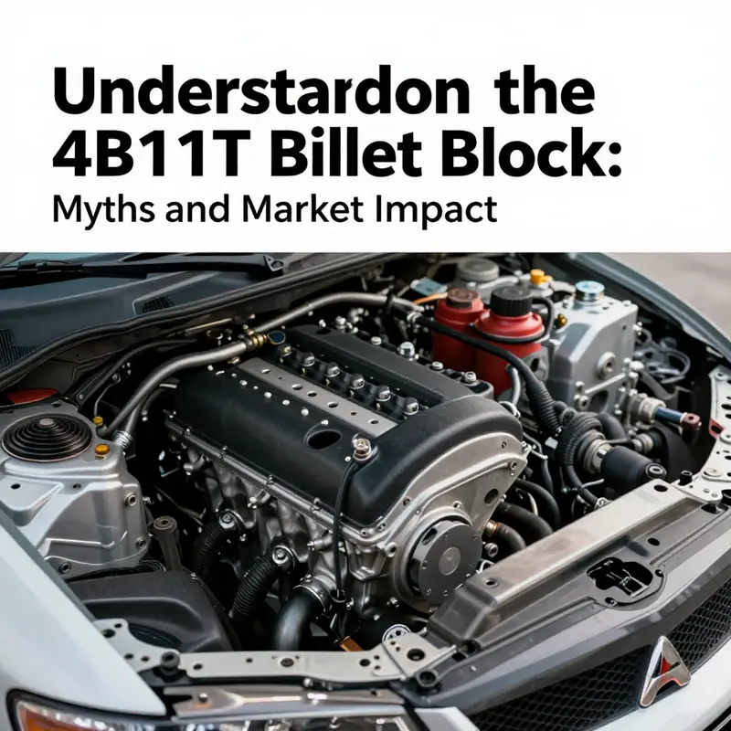 The official environment of the 4B11T engine within a Mitsubishi EVO, illustrating its factory specifications.
