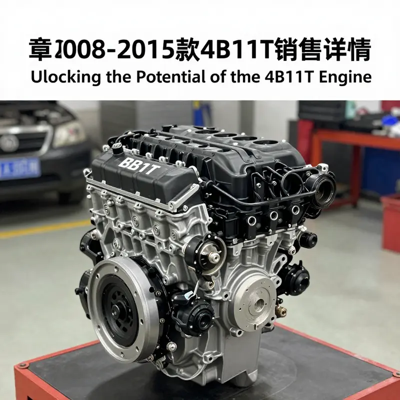 An overview of the 4B11T engine highlighting its market presence and sales details.