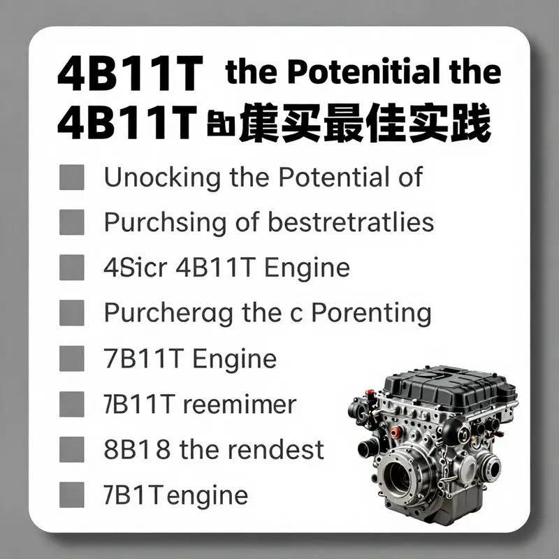 An overview of the 4B11T engine highlighting its market presence and sales details.