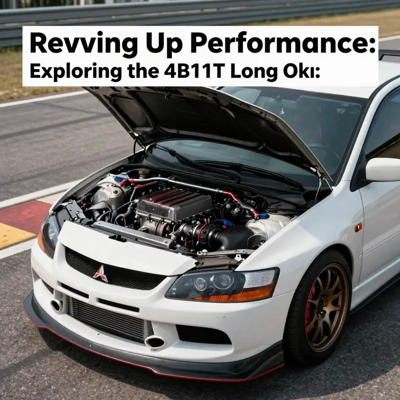 Schematic representation highlighting the core features of the 4B11T Long Block engine.