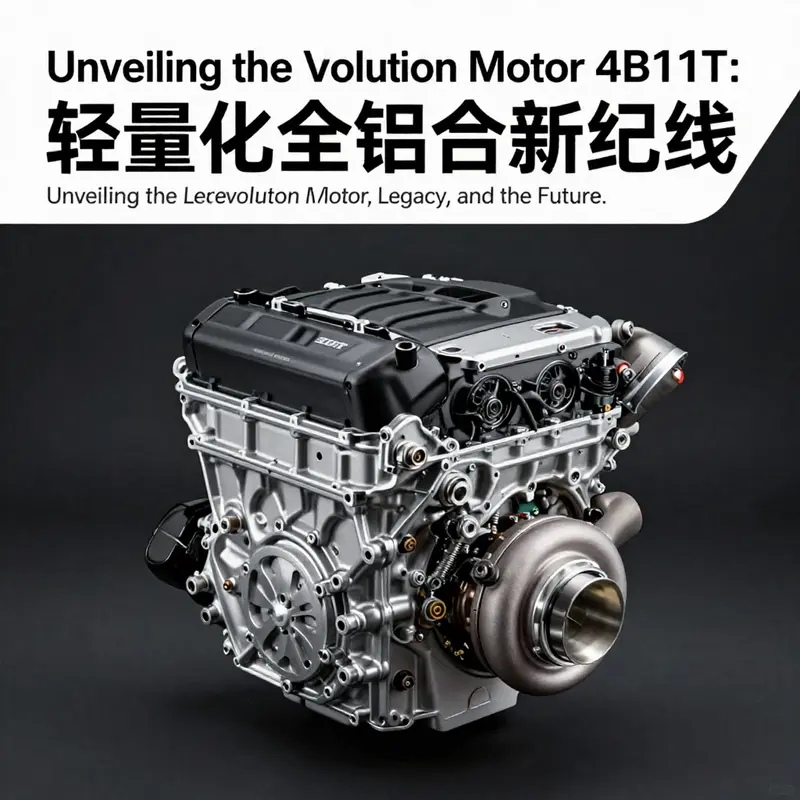 The iconic Mitsubishi 4G63 engine, known for its durability and performance in the Evolution series.