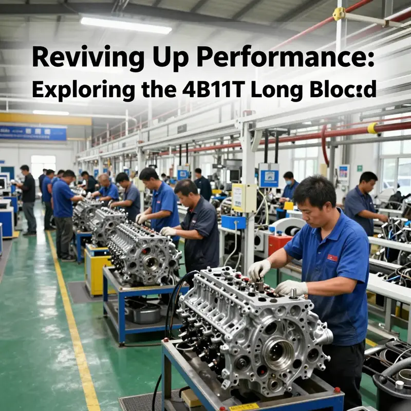 Schematic representation highlighting the core features of the 4B11T Long Block engine.