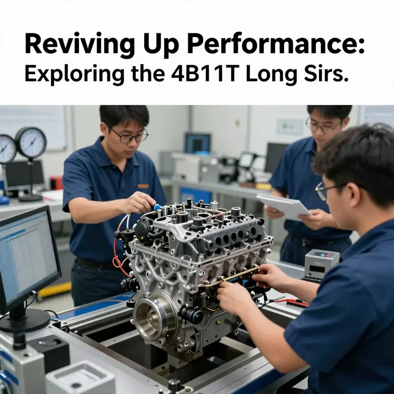 Schematic representation highlighting the core features of the 4B11T Long Block engine.