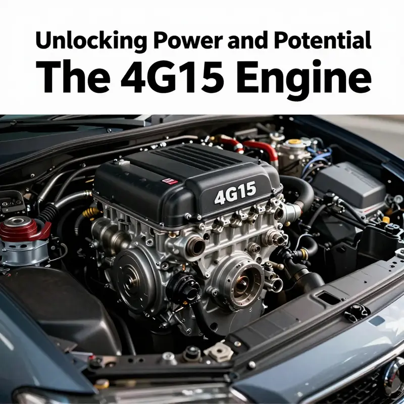 A visually captivating image of the Mitsubishi 4G15 engine, showcasing its design and magnificence in a performance-oriented context.
