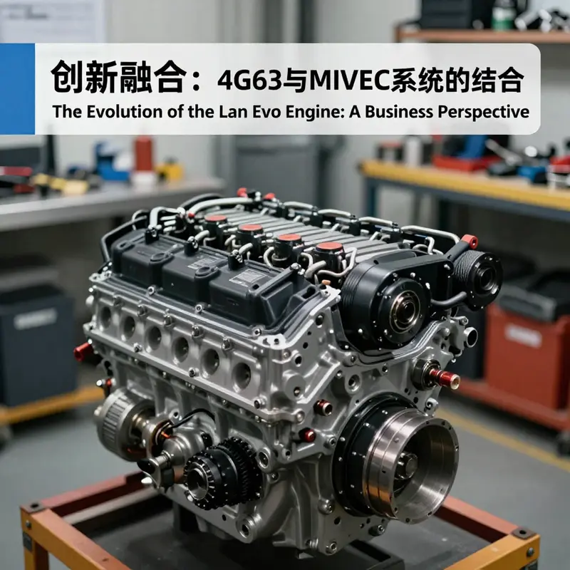 The legendary 4G63 engine, a cornerstone of the Lan Evo series, renowned for its turbocharged performance.