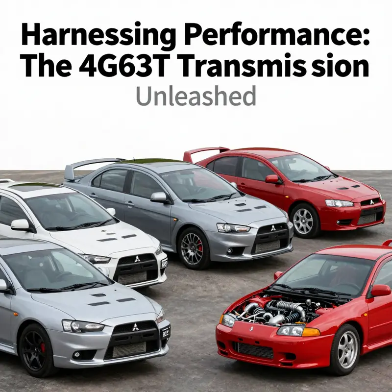 The core characteristics of the 4G63T transmission highlighting its capability to handle high performance.