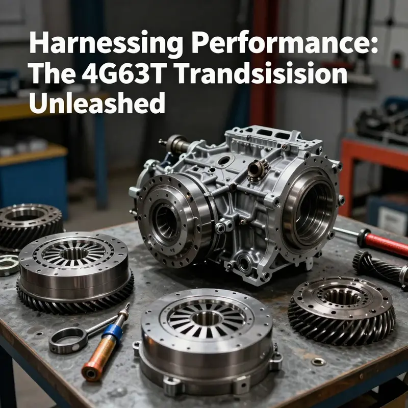 The core characteristics of the 4G63T transmission highlighting its capability to handle high performance.
