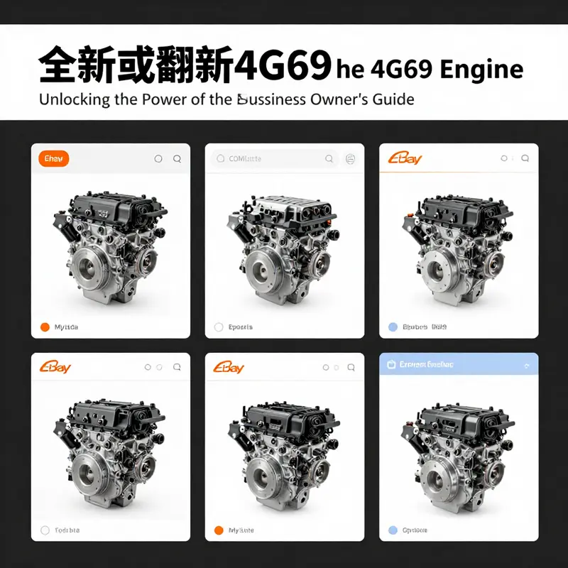 Explore various e-commerce listings featuring new and remanufactured 4G69 engines.