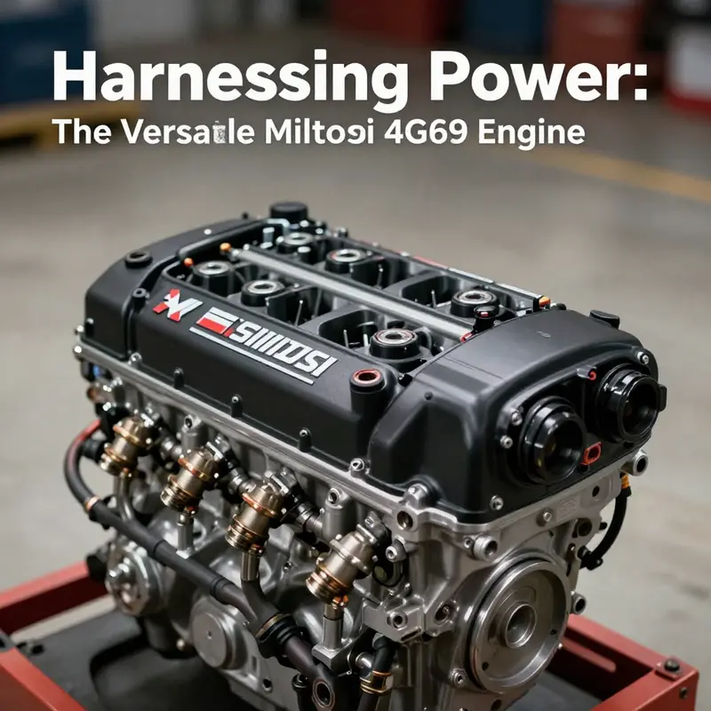The Mitsubishi 4G69 engine featuring advanced components for optimized power and performance.