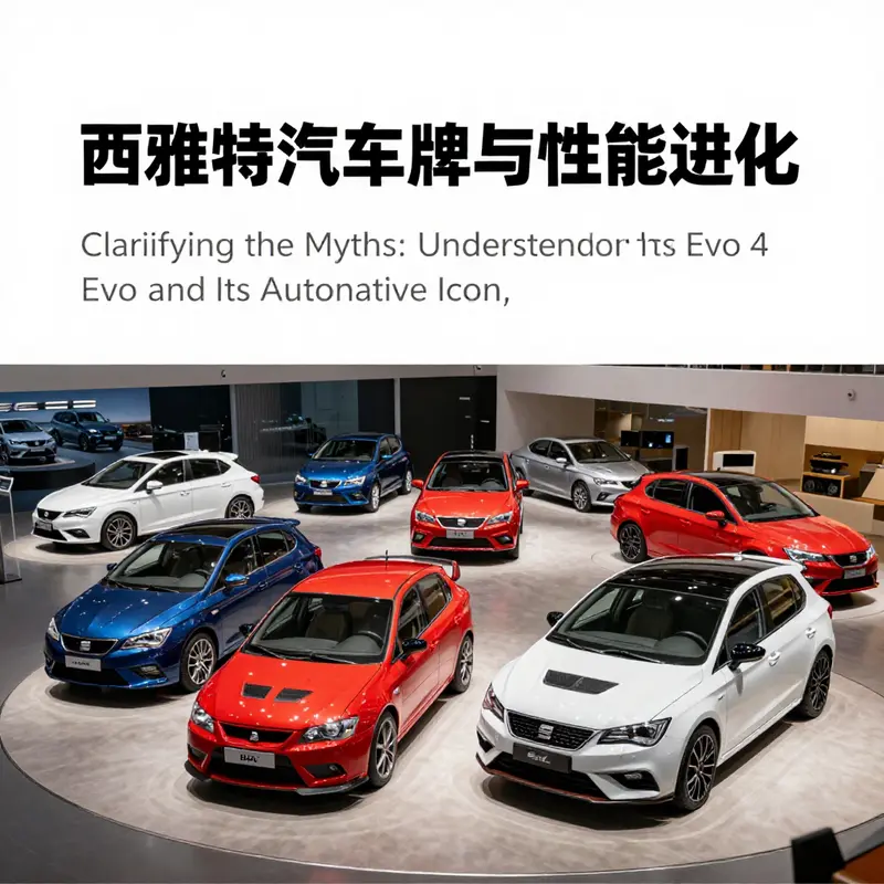 A visual comparison highlighting the distinctions between Mitsubishi’s Lancer EVO IV and the misconceived Seat Evo 4.