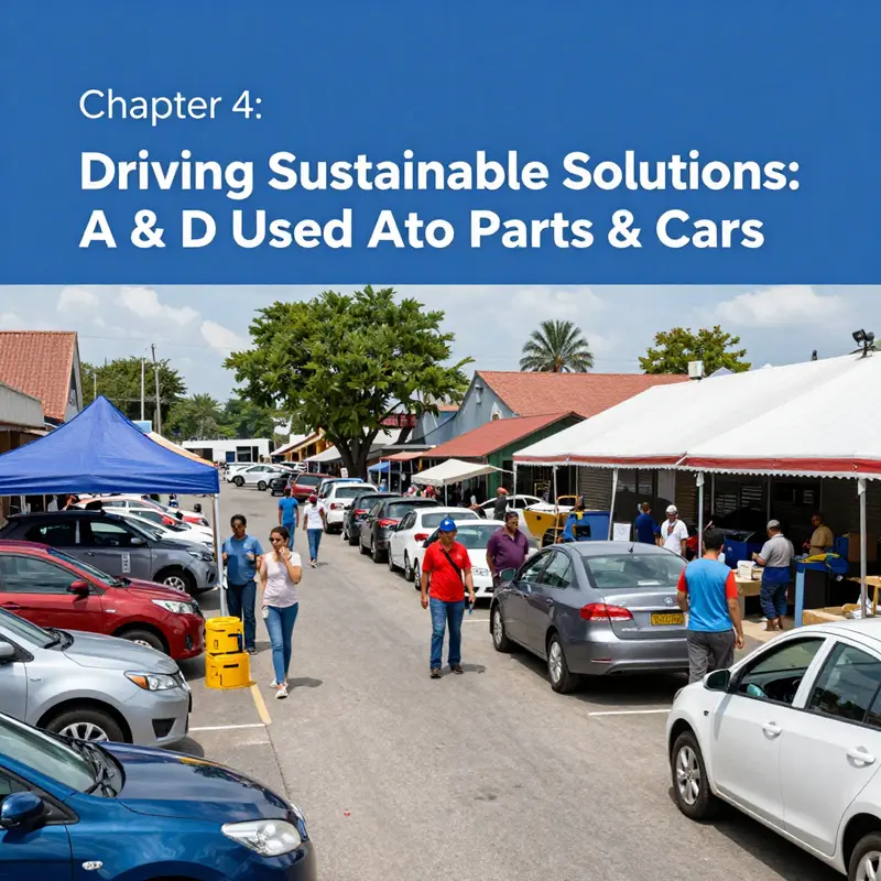 The storefront of A & D Used Auto Parts & Cars, signifying its role in the community.