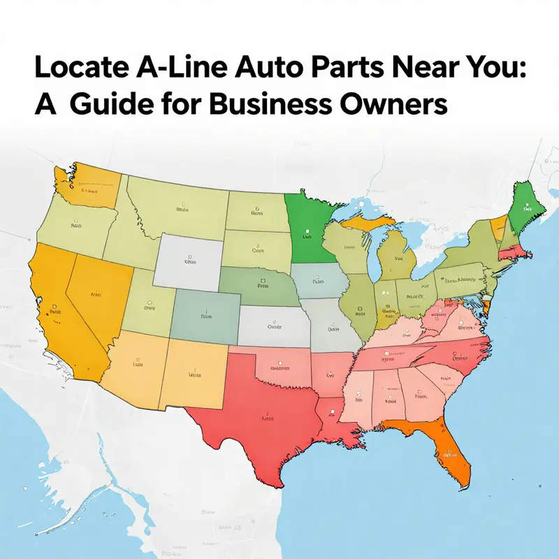 Utilizing digital maps to locate A-Line Auto Parts stores efficiently.