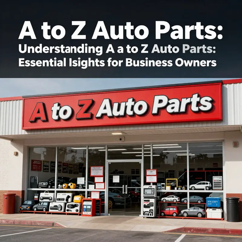 A view of A to Z Auto Parts highlighting their extensive inventory of used auto parts available for purchase.