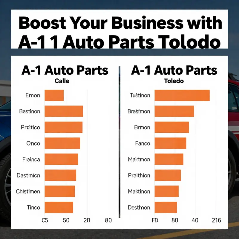 A-1 Auto Parts storefront, highlighting its strategic location in Toledo.