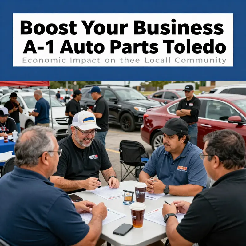 A-1 Auto Parts storefront, highlighting its strategic location in Toledo.