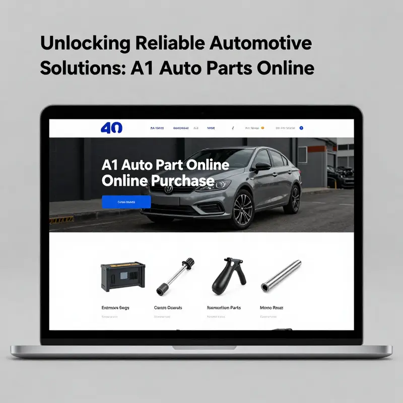 The A1 Auto Parts Online website illustrates ease of access to quality automotive parts.