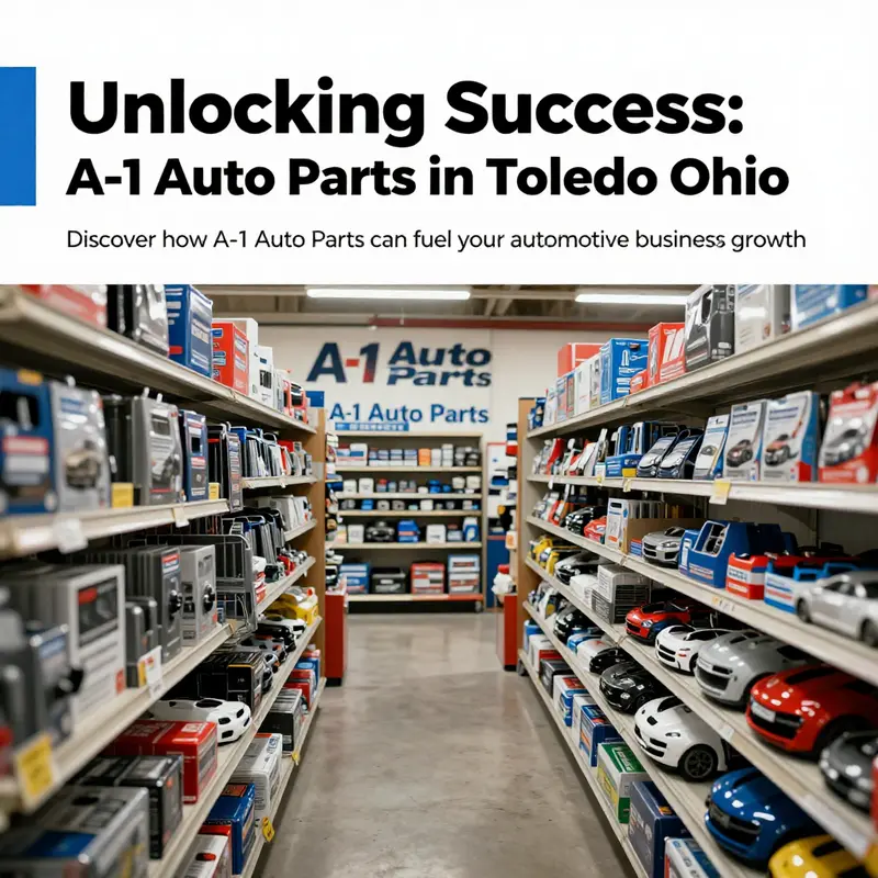 An interior view of A-1 Auto Parts displaying neatly organized automotive components and accessories.