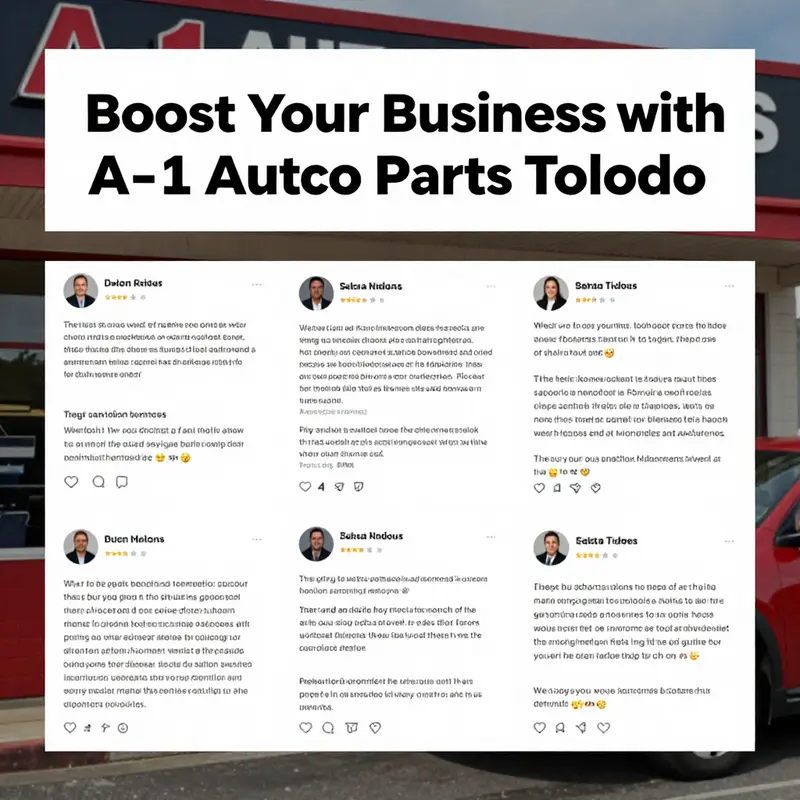 A-1 Auto Parts storefront, highlighting its strategic location in Toledo.