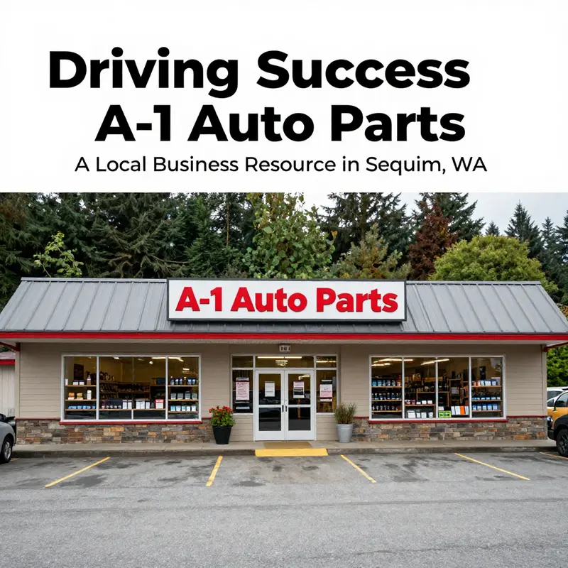The A-1 Auto Parts storefront in Sequim, WA, showcasing its inviting layout and local presence.