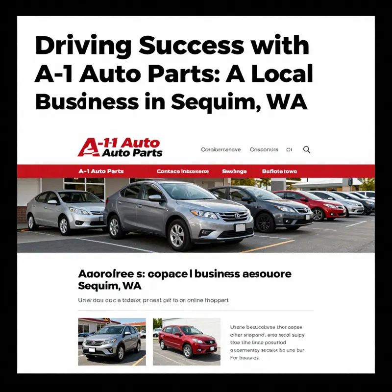 The A-1 Auto Parts storefront in Sequim, WA, showcasing its inviting layout and local presence.