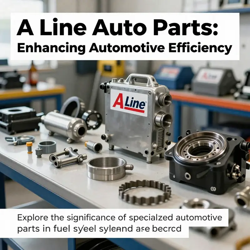 An assortment of A Line auto parts on a bench, showcasing the variety and importance of quality automotive components.