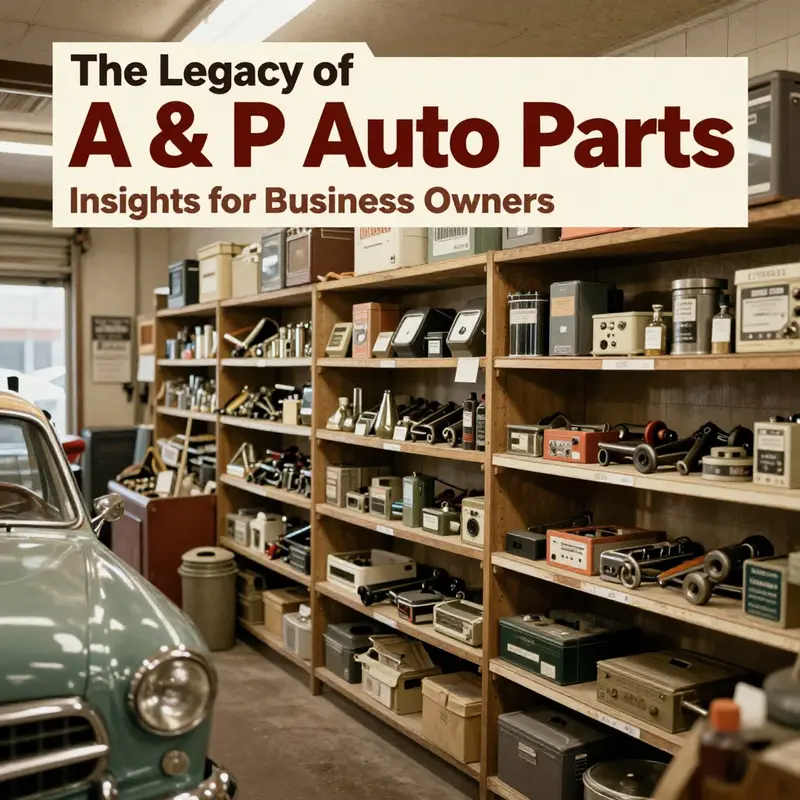 Historical perspective of A & P Auto Parts reflecting its early days and evolution.