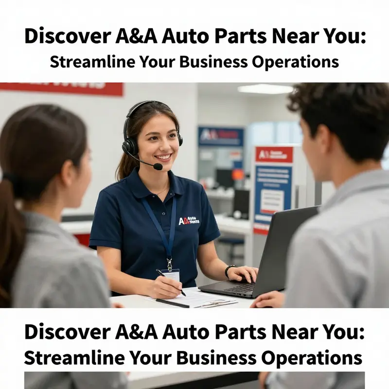 A&A Auto Parts store exterior highlighting visibility and access for potential customers.