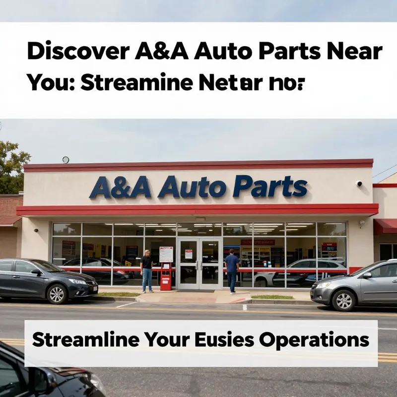 A&A Auto Parts store exterior highlighting visibility and access for potential customers.