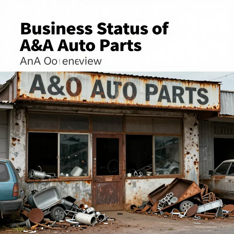 Decline of auto parts businesses illustrated through an abandoned store.