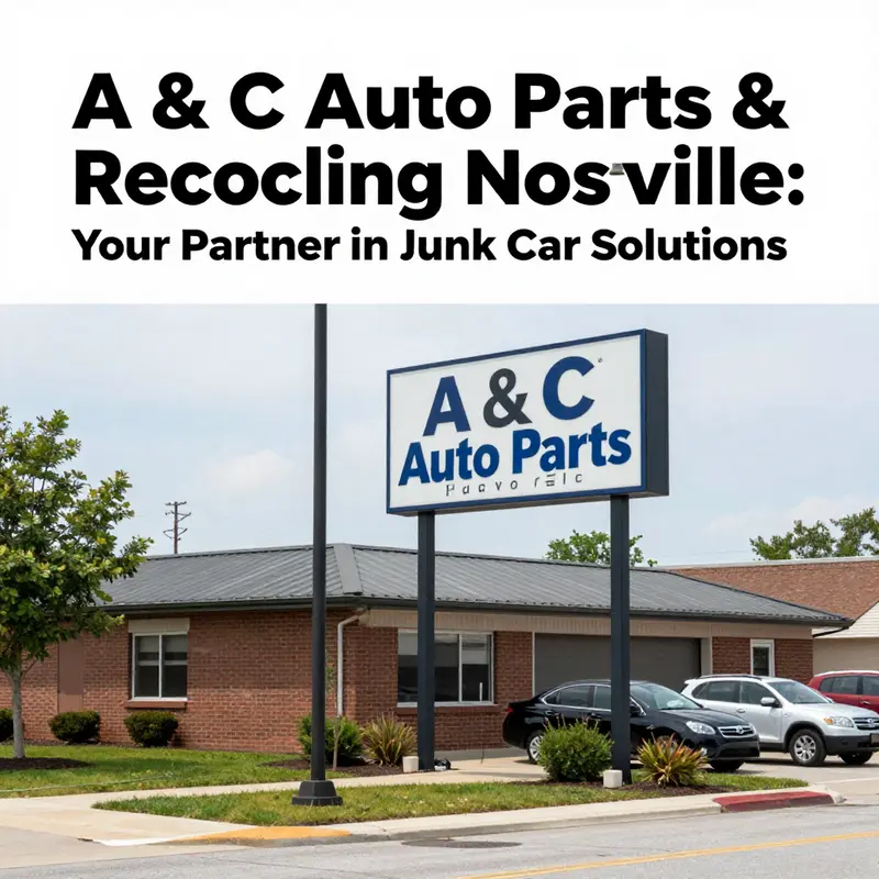 A clear view of A & C Auto Parts & Recycling highlighting its recognizable signage.