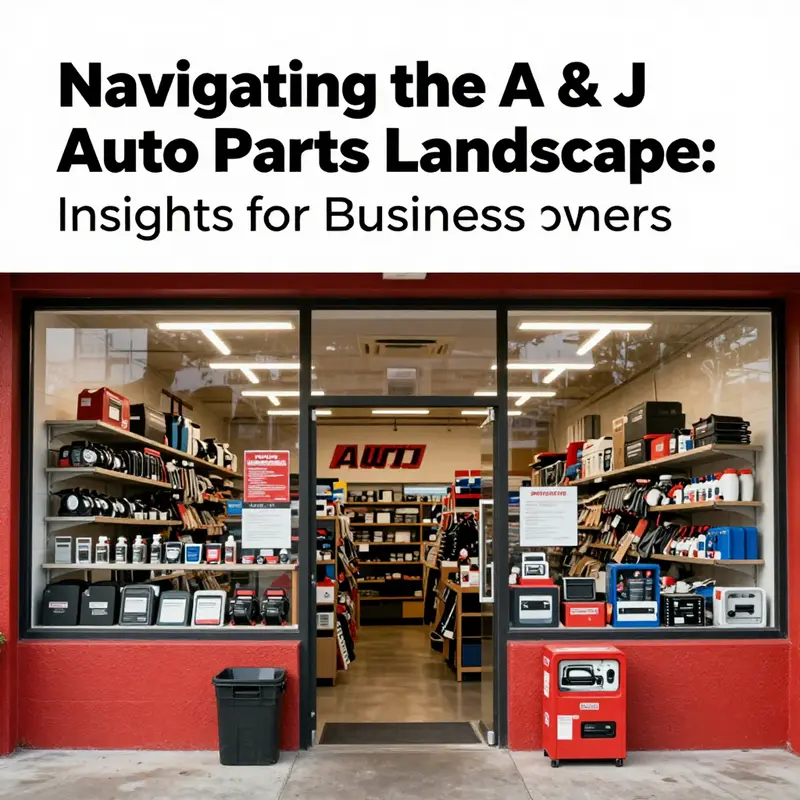 A lively scene from A & J Auto Parts in California, emphasizing their active engagement in the automotive market.