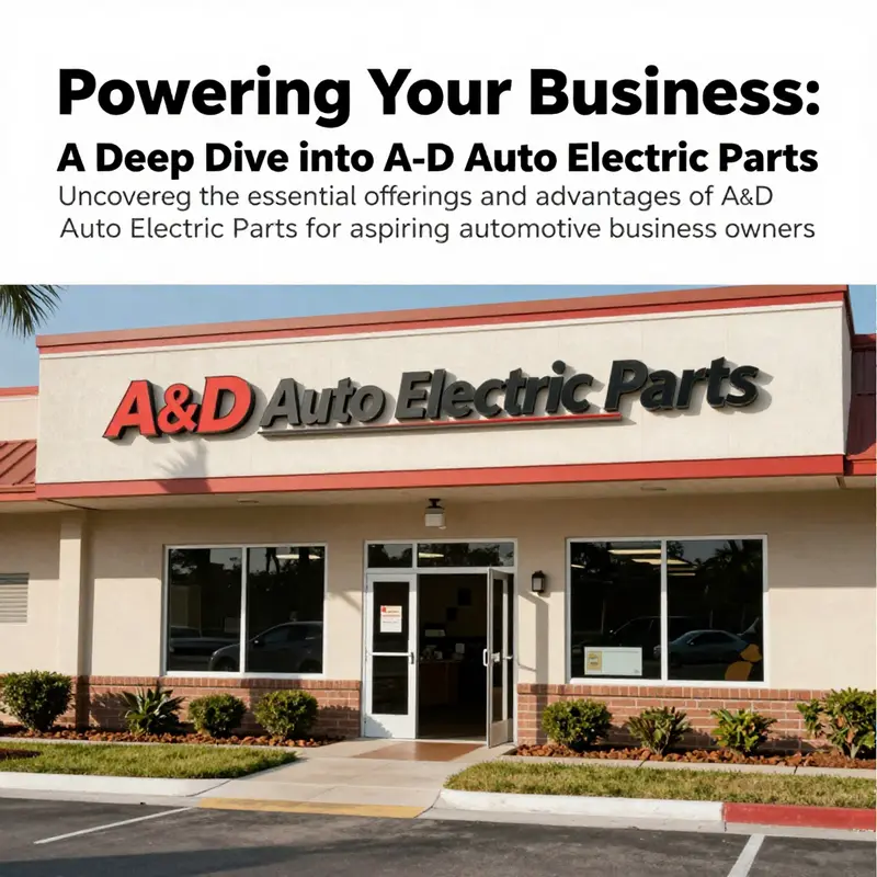 A&D Auto Electric Parts store in Homestead, Florida, featuring an inviting storefront and clear signage.