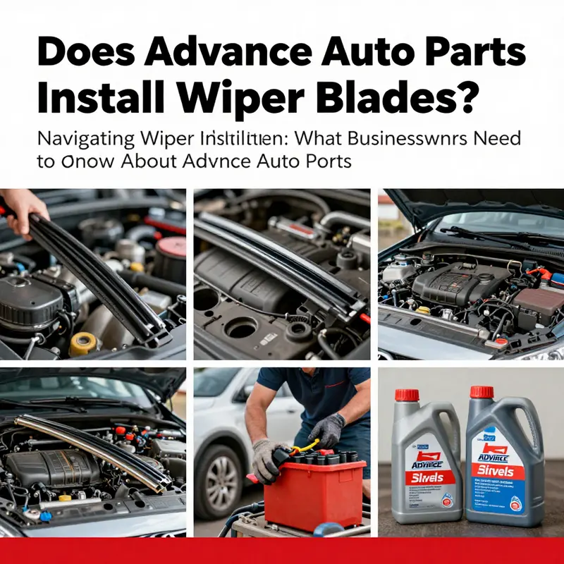 The welcoming exterior of an Advance Auto Parts store where customers can inquire about wiper blade installations.