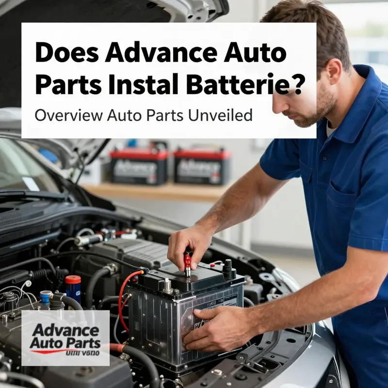Professional battery installation service at Advance Auto Parts.